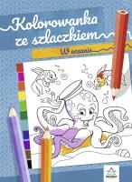 Okładka książki Kolorowanka ze szlaczkiem. W oceanie