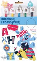 Koloruję i rozwiązuję. Autor: Grzankowska Ewelina. SmakLiter.pl Okładka książki Koloruję i rozwiązuję