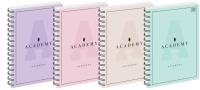 Opakowanie Kołozeszyt B5/100K kratka Academy Pastel (5szt)