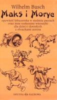 Maks i Moryc. Autor: Wilhelm Busch. SmakLiter.pl Okładka książki Maks i Moryc