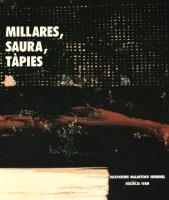 Millares, Saura, Tapies. Autor: praca zbiorowa. SmakLiter.pl Okładka książki Millares, Saura, Tapies
