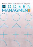 Modern managment. Autor: Dariusz Soboń, Aleksander A. Stiepanov. SmakLiter.pl Okładka książki Modern managment