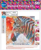 Opakowanie Mozaika diamentowa 5D 20x20cm Zebra 89620