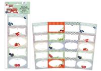 Opakowanie Naklejki na słoiki do przetworów prostokątne 40szt