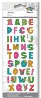 Opakowanie Naklejki wypukłe miękkie alfabet 38szt