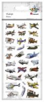 Opakowanie Naklejki wypukłe miękkie maszyny latające 28szt