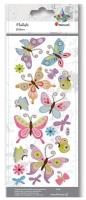 Opakowanie Naklejki wypukłe miękkie motyle 18szt