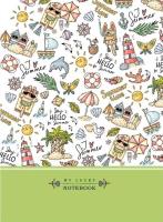 Opakowanie Notatnik ozdobny 145x197/64K kratka TW Plaża