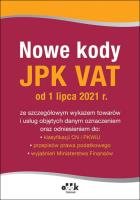 Opakowanie Nowe kody JPK VAT od 1 lipca 2021 PGK1436