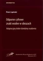 Odporne cyfrowe znaki wodne w obrazach. Autor: Piotr Lipiński. SmakLiter.pl Okładka książki Odporne cyfrowe znaki wodne w obrazach