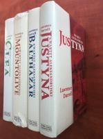 Pakiet Kwartet aleksandryjski Justyna / Balthazar / Mountolive / Clea. Autor: Durrell Lawrence. SmakLiter.pl Okładka książki Pakiet Kwartet aleksandryjski Justyna / Balthazar / Mountolive / Clea