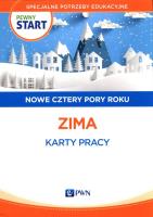 Pewny Start Nowe cztery pory roku Zima Karty pracy. Autor:   Praca zbiorowa. SmakLiter.pl Okładka książki Pewny Start Nowe cztery pory roku Zima Karty pracy