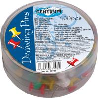 Pinezki beczułki kolorowe 10mm 100szt 83796. Wydawca: Centrum. SmakLiter.pl Opakowanie Pinezki beczułki kolorowe 10mm 100szt 83796
