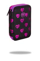 Piórnik Coolpack podwójny z wyposażeniem JUMPER 3 ELECTRA HEARTS. Wydawca: Patio. SmakLiter.pl Opakowanie Piórnik Coolpack podwójny z wyposażeniem JUMPER 3 ELECTRA HEARTS