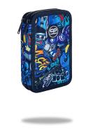 Piórnik Coolpack podwójny z wyposażeniem JUMPER 3 GRAFITTI. Wydawca: Patio. SmakLiter.pl Opakowanie Piórnik Coolpack podwójny z wyposażeniem JUMPER 3 GRAFITTI