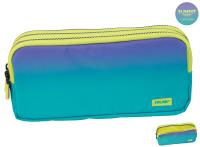 Opakowanie Piórnik Milan 3 komorowy SUNSET zielono-fioletowy