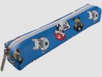 Opakowanie Piórnik mini prostokąt Buldogi niebieskie