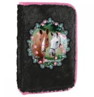 Opakowanie Piórnik pluszowy jednokomorowy Konie 20 DERFORM