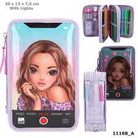 Opakowanie Piórnik potrójny z wyposażeniem TOPModel LED 11168A