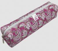 Opakowanie Piórnik prostokąt Paisley fuksja złota