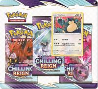 Opakowanie Pokemon TCG: 6.0 Sword&Shild Shiled Chilling Reign Three-Booster Blister Eevee