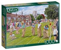 Puzzle 1000 Falcon Dzień Sportu G3. Wydawca: Jumbo. SmakLiter.pl Opakowanie Puzzle 1000 Falcon Dzień Sportu G3