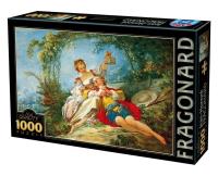 Opakowanie Puzzle 1000 Jean- Honore Fragonard, Zakochani