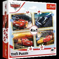 Opakowanie Puzzle 4w1 Do startu, gotowi, start! Cars 3 34608