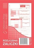Opakowanie Rozliczenie zaliczki 409-5
