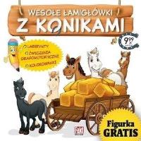 Wesołe łamigłówki z konikami. Autor:   Praca zbiorowa. SmakLiter.pl Okładka książki Wesołe łamigłówki z konikami