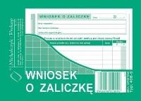 Opakowanie Wniosek o zaliczkę 408-5