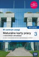 WOS LO 3 W centrum uwagi KP ZR 2021 NE. Autor: Barbara Furman, Włodzimierz K. Kowalczyk. SmakLiter.pl Okładka książki WOS LO 3 W centrum uwagi KP ZR 2021 NE
