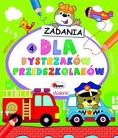 Zadania dla bystrzaków przedszkolaków 4. Autor: Piotr Kozera. SmakLiter.pl Okładka książki Zadania dla bystrzaków przedszkolaków 4