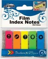 Zakładki indeksujące 45x12mm 25K.. Wydawca: Centrum. SmakLiter.pl Opakowanie Zakładki indeksujące 45x12mm 25K.