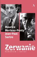 Zerwanie. Humanizm i terror. Autor: Merleau-Ponty Maurice, Sartre Jean-Paul. SmakLiter.pl Okładka książki Zerwanie. Humanizm i terror