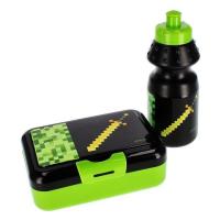 Opakowanie Zestaw bidon 350ml + pudełko śniadaniowe 16x125x55cm Pixel Game