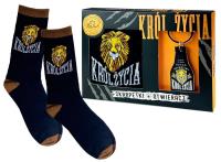 Opakowanie Zestaw skarpetki + brelok Król Życia