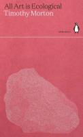 Okładka książki All Art Is Ecological