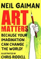 Art Matters. Autor: Gaiman Neil. SmakLiter.pl Okładka książki Art Matters