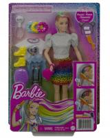 Opakowanie Barbie. Kolorowa fryzura panterka