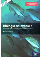 Biologia na czasie 1 Podręcznik dla liceum ogólnokształcącego i technikum Zakres rozszerzony. Autor: Guzik Marek, Kozik Ryszard. SmakLiter.pl Okładka książki Biologia na czasie 1 Podręcznik dla liceum ogólnokształcącego i technikum Zakres rozszerzony