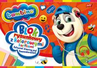 Opakowanie Blok rysunkowy z kolorowymi kartkami Bambino A4 16 kartek PAKIET 10 sztuk