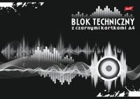 Opakowanie Blok techniczny z czarnymi kartkami 180 g/m2 A4 10 kartek PAKIET 10 sztuk