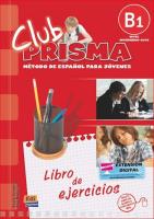 Okładka książki Club Prisma B1 Libro de ejercicios  EDI-NUMEN