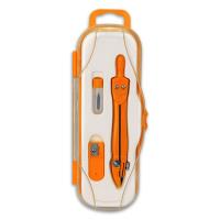 Opakowanie Cyrkiel szkolny PC-101 + grafit 2mm pomarańczowy