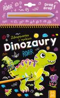 Dinozaury. Zdrapywanka z rysikiem. Autor: Opracowanie zbiorowe. SmakLiter.pl Okładka książki Dinozaury. Zdrapywanka z rysikiem