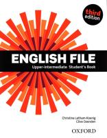 English File 3E Upper-Interm SB OXFORD. Autor: Latham-Koenig Christina, Oxenden Clive. SmakLiter.pl Okładka książki English File 3E Upper-Interm SB OXFORD
