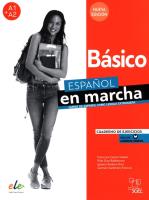Espanol en marcha Nueva edición Básico Cuaderno de ejercicios. Autor: Castro Viúdez Francisca, Díez Ignacio Rodero, Sardinero Francos Carmen. SmakLiter.pl Okładka książki Espanol en marcha Nueva edición Básico Cuaderno de ejercicios