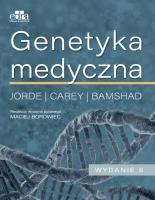 Genetyka medyczna. Autor: L.B.Jorde, J.C.Carey, M.J.Bamshad. SmakLiter.pl Okładka książki Genetyka medyczna