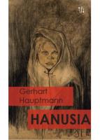 Hanusia. Autor: Gerhart Hauptmann. SmakLiter.pl Okładka książki Hanusia